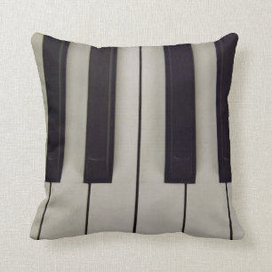 Coussin Clés noires et blanches/coussin de valse