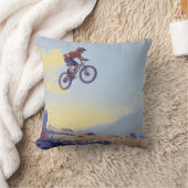 Coussin Cliff Jumping BMXer - Conception du pilote BMX (Couverture)