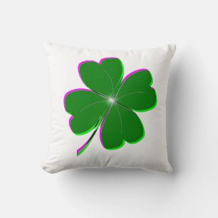Coussin Clocher quatre feuilles brillant