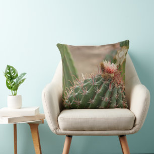 Coussin Closeuse de Fleur de Cactus Rose