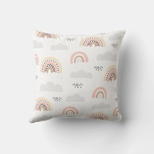 Coussin Clouds Pastel & Boho Rainbows Cushion (Verso)