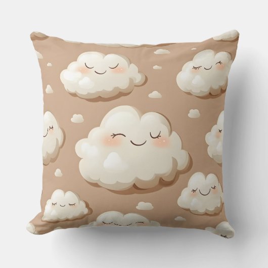 Coussin Clouds with Tan and Brown Double Sided (Recto)