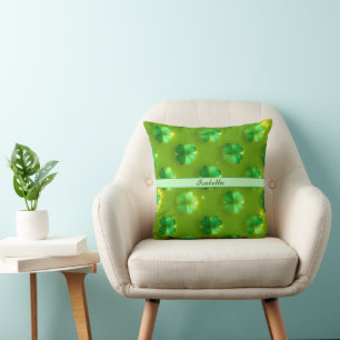 Coussin Clover tendance 4 listes Collection verte