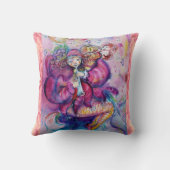 Coussin Clown rose musical avec chouette Baby Shower (Verso)