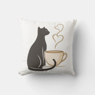 Coussin Club de Café Chat Noir