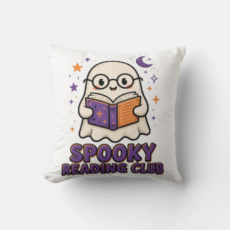 Coussin Club de lecture effrayant Livre de lecture de fant