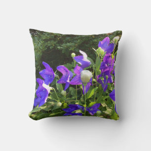 Coussin Cluster Campanula (Fleurs Bleues) —