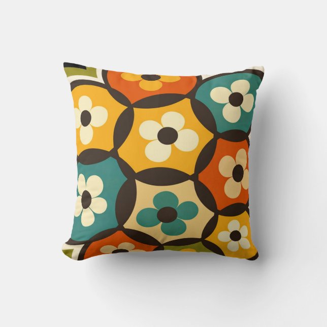 Coussin Cluster de Fleur Radieuse   (Recto)