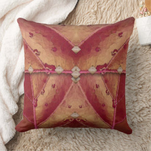 Coussin Clutch rouge et or chaud
