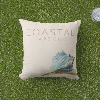 Coussin Coastal Cape Cod Vintage Seashell Beach House