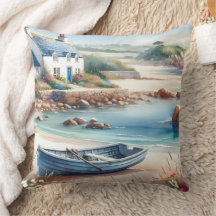 Coastal Cottage Seaside Rowboat Bloom
