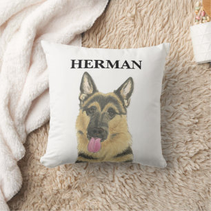 Coussin Coaster de boisson bergère allemand personnalisé