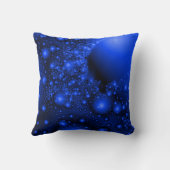 Coussin Cobalt Blue Universe Fractal Art (Verso)