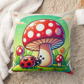 Coussin 🐞 Coccinelle de la forêt Decoration de prairie de (Couverture)