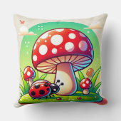 Coussin 🐞 Coccinelle de la forêt Decoration de prairie de (Verso)