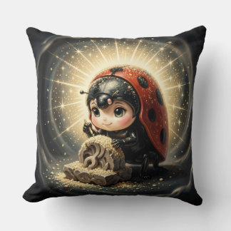 Coussin Coccinelle et le royaume de nectar caché.4