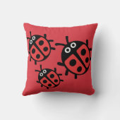 Coussin Coccinelle Famille de jolis enfants  (Verso)