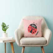 Coussin Coccinelle Mignonne Points à Pois Décoration de Ch (Chaise)