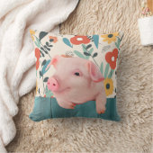 Coussin Cochon de bébé convivial | Bébé mignon animal (Couverture)