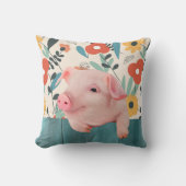 Coussin Cochon de bébé convivial | Bébé mignon animal (Recto)