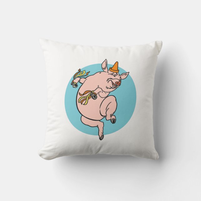 Coussin Cochon de danse (Recto)