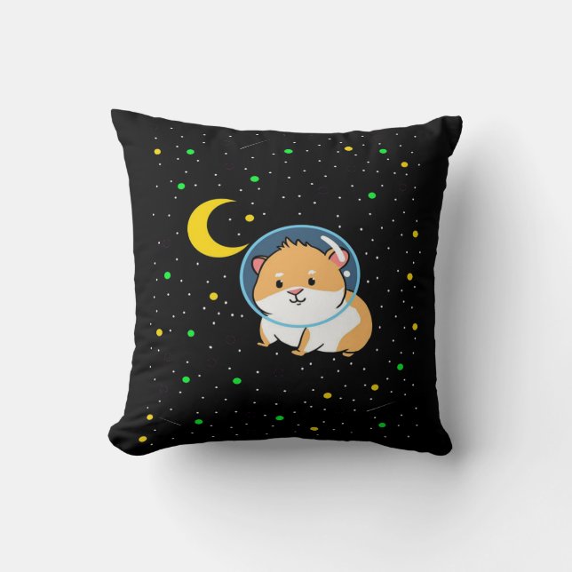 Coussin Cochon De Guinée Dans L'Espace | Cute Astronomie G (Recto)