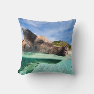 Coussin Cochon de natation d'Exuma