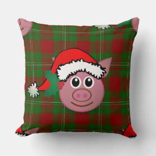 Coussin cochon de noël