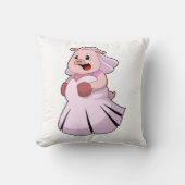 Coussin Cochon en mariée avec robe Mariage.PNG (Recto)