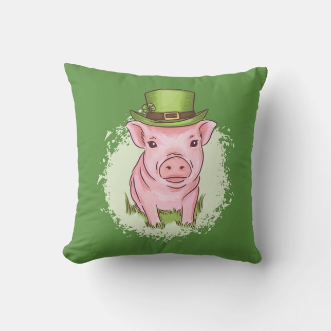 Coussin Cochon Saint-Patricks (Recto)