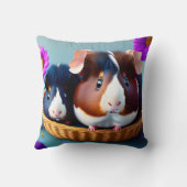 Coussin Cochons d'Inde amusants et mignons (Verso)