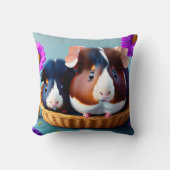 Coussin Cochons d'Inde amusants et mignons (Recto)