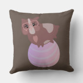 Coussin Cochons d'Inde mignons en exercice (Verso)