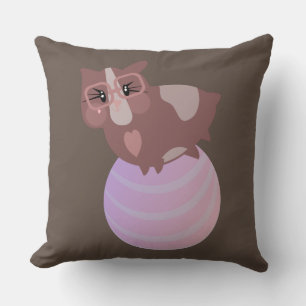 Coussin Cochons d'Inde mignons en exercice
