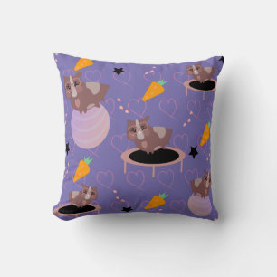 Coussin Cochons d'Inde mignons en exercice