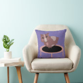 Coussin Cochons d'Inde Mignons en Train de Faire de l'Exer (Chaise)