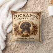 Coussin Cockapoo Coffee Co | Cadeau de coussin pou (Couverture)