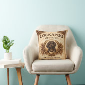 Coussin Cockapoo Coffee Co Pillow | Dog Lover Cushion Gift (Chaise)