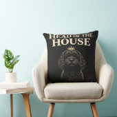 Coussin Cockapoo Head Of The House Gift | Funny Dog Owner  (Chaise)