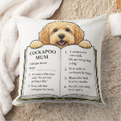 Coussin Cockapoo Mum Definition Gift | Funny Dog Mum Desig (Couverture)