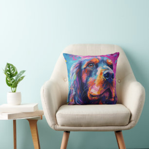 Coussin Cocker coloré Spaniel