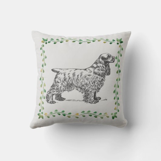 Coussin Cocker Spaniel (Verso)