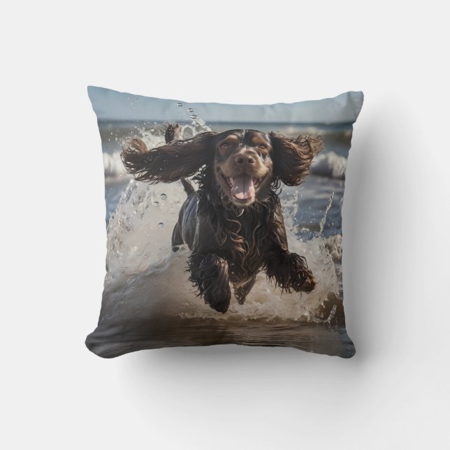 Coussin Cocker Spaniel Élégant Jeu d'oreiller (Recto)