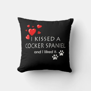 Coussin Cocker Spaniel J'Ai Baisé Un Espagnol Cocker