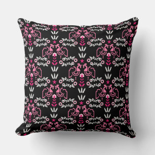 Coussin Cockerel Nordic Scandinavian Folk Art