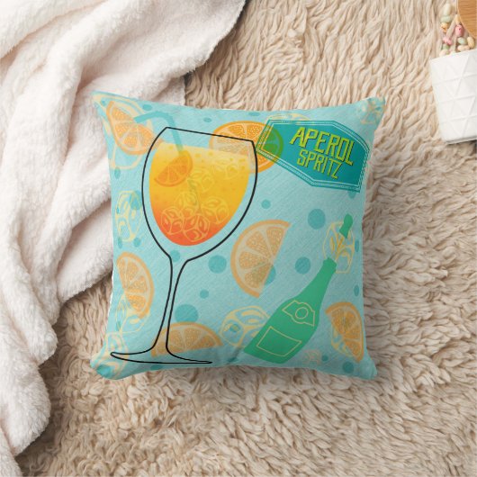 Coussin Cocktail Aperol Spritz (Couverture)