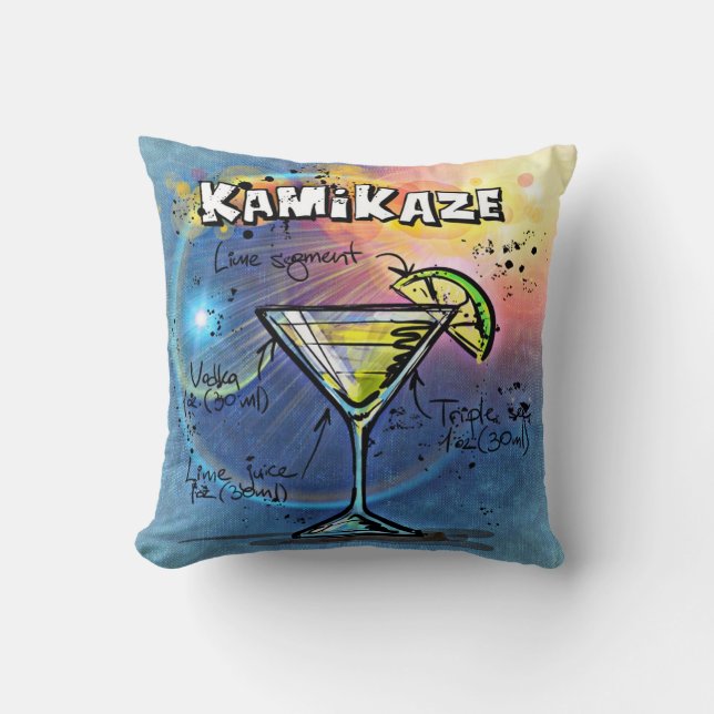 Coussin Cocktail Kamikaze (#3 sur 12 jeux de recettes de b (Recto)