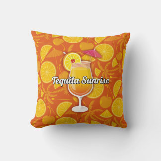 Coussin Cocktail Tequila Sunrise