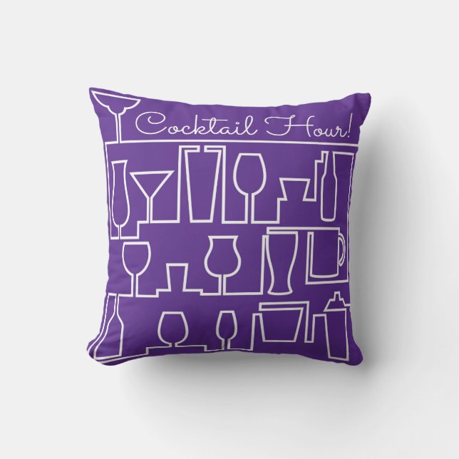 Coussin Cocktail violet (Recto)