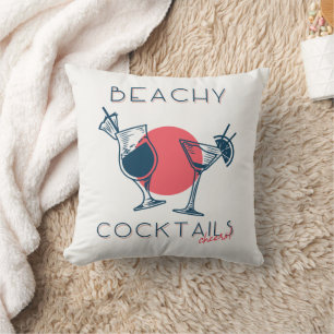 Coussin Cocktails de plage Acclamations Fête Art